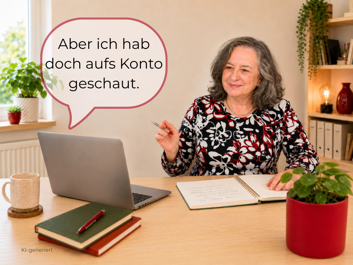 Der Kontoauszug ist kein Finanzüberblick